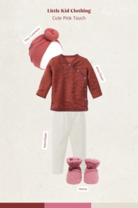 Babyoutfit - roze rood - babykleding nummer 7