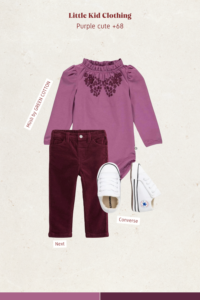 Babyoutfit - Paars - babykleding