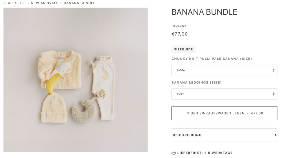 Banana outfit baby Hejlenki